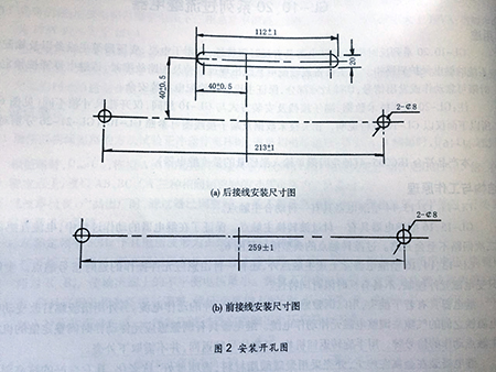 gl-15、25反時(shí)限過(guò)流繼電器安裝開(kāi)孔圖