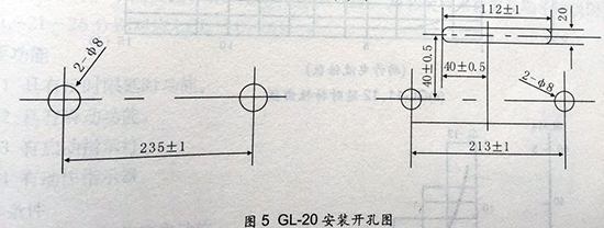 gl-15、25反時(shí)限過(guò)流繼電器安裝開(kāi)孔圖