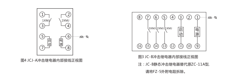 JCJ-B靜態(tài)交流沖擊繼電器技術(shù)指標(biāo)及注意事項圖1