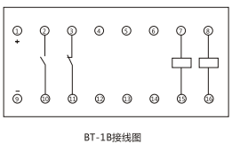 BT-1B/0.2同步檢查繼電器內(nèi)部接線及外引接線圖