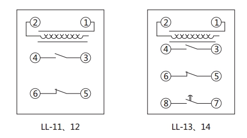 LL-13/5繼電器內(nèi)部接線