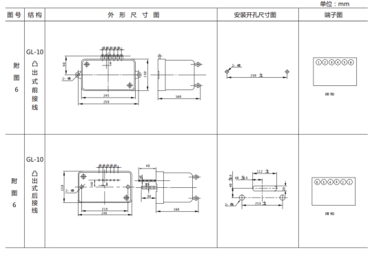 JSL-24外形結(jié)構(gòu)及開孔尺寸圖