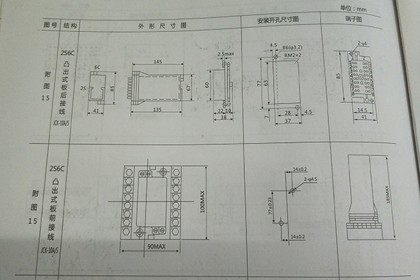 外形及開孔尺寸