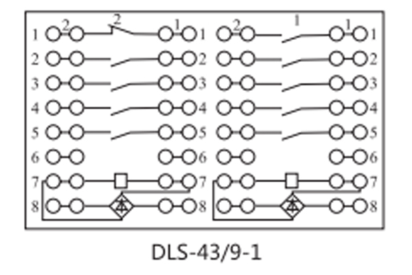 DLS-43/9-1開(kāi)孔尺寸圖