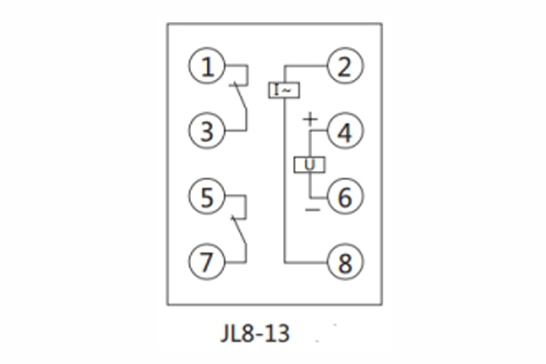 JL8-13內(nèi)部接線圖及外引接線圖（正視圖）1.jpg